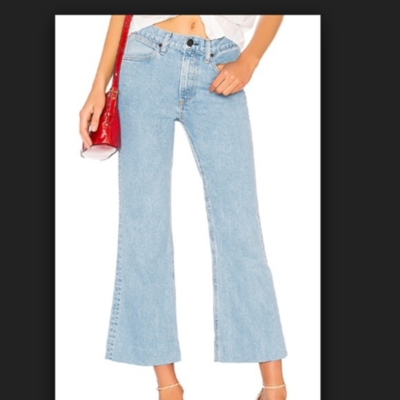 Rag & Bone Justine High Waist Cropped Flare Jeans Light Wash 29 - Picture 4 of 7